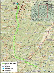Mountain Valley Pipeline Courtesy: FracCheckWV