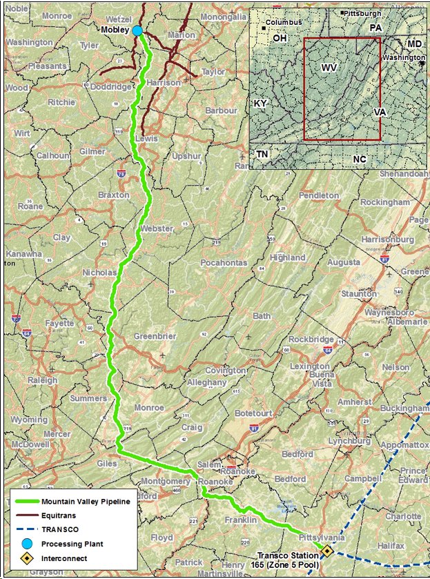 Mountain-Valley-Pipeline-Map