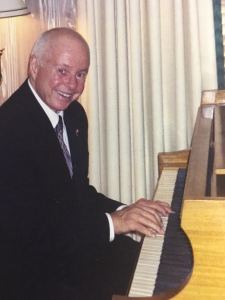 Max Waters on piano